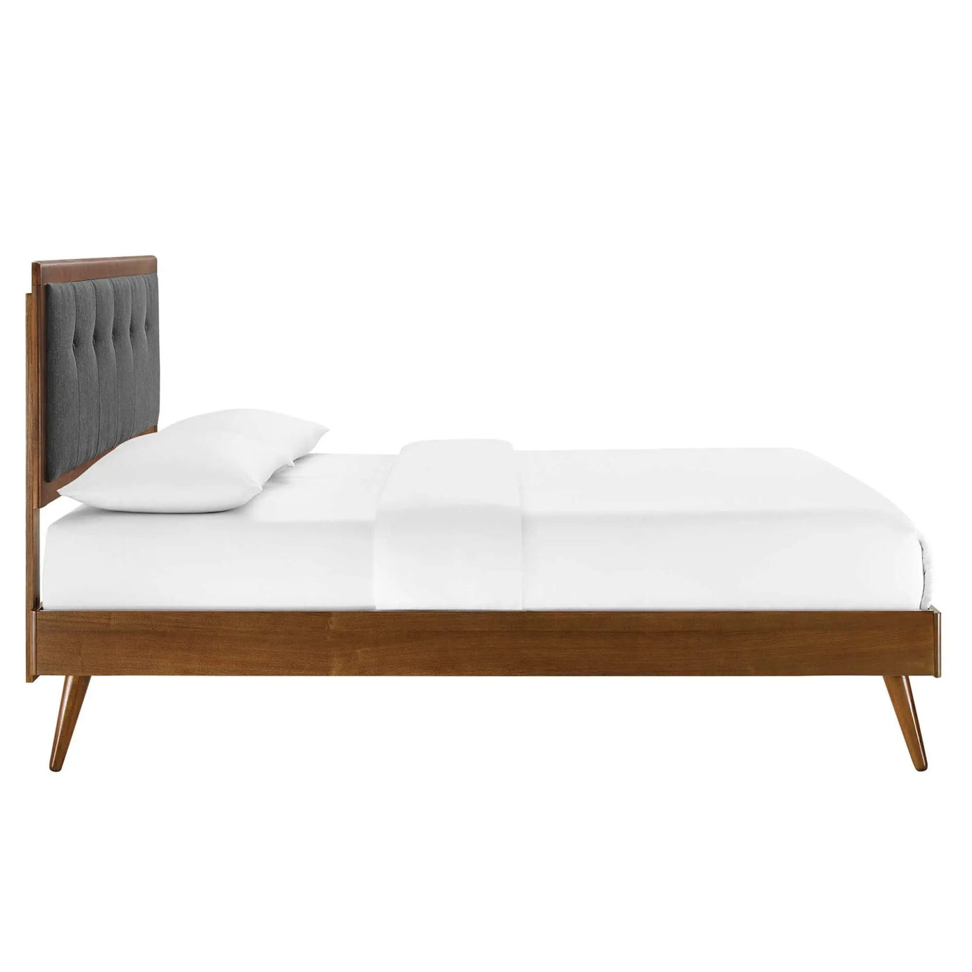 Willow Wood King Platform Bed With Splayed Legs by Modway by HouseOfZazla