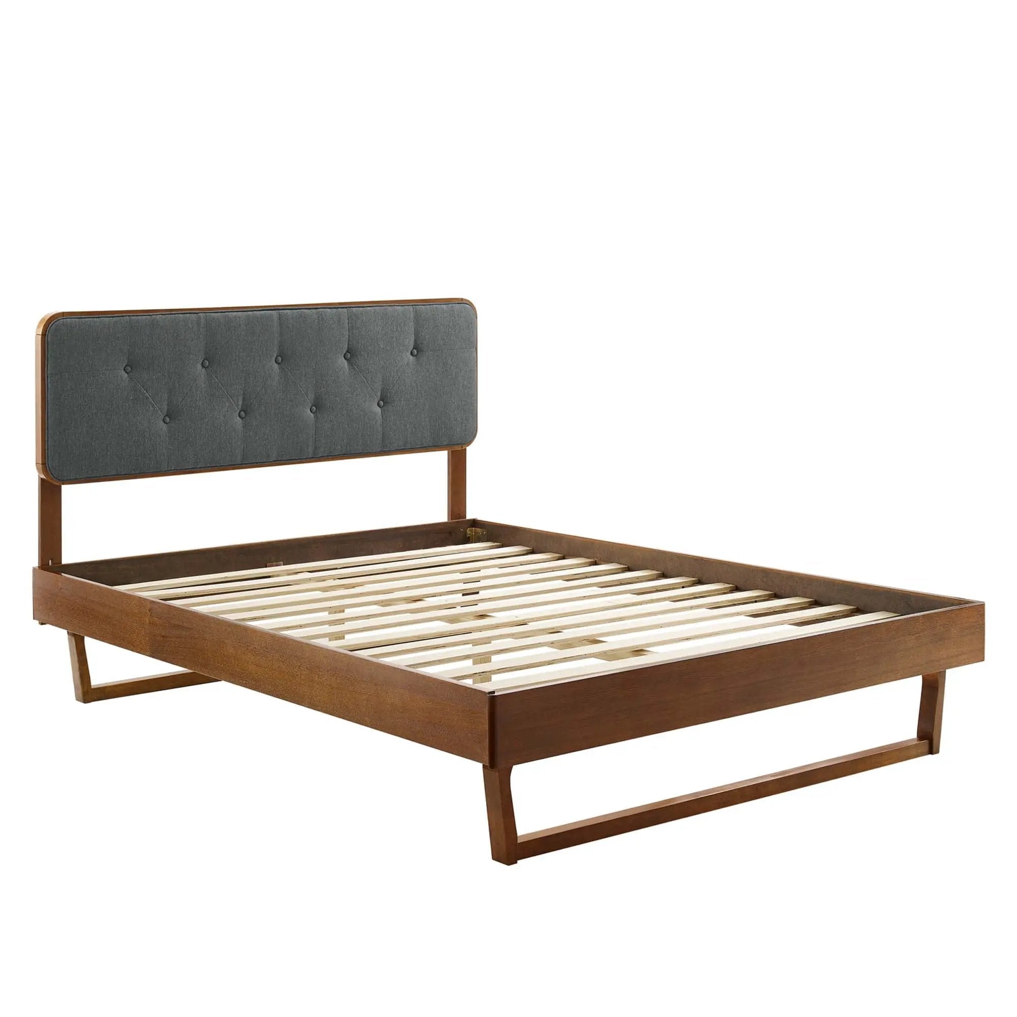 Bridgette Wood Full Platform Bed with Angular Frame by Modway by HouseOfZazla