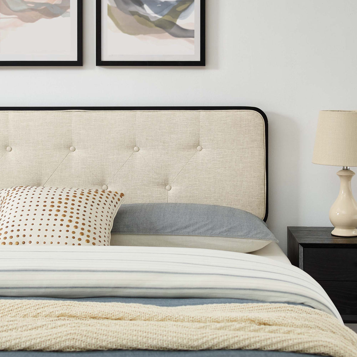 Bridgette Wood King Platform Bed With Splayed Legs by Modway, photo 12 of 36