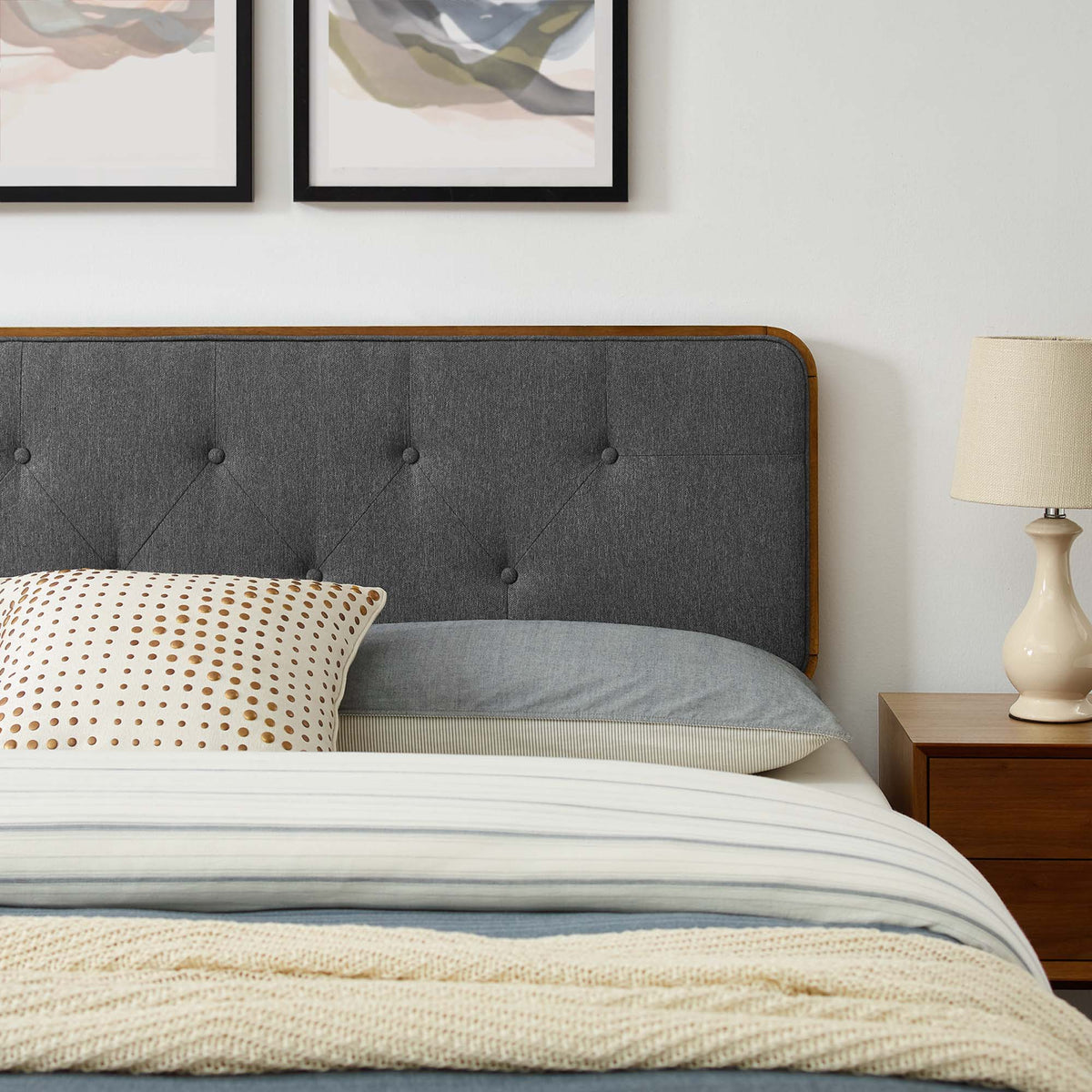 Bridgette Wood King Platform Bed With Splayed Legs by Modway, photo 36 of 36