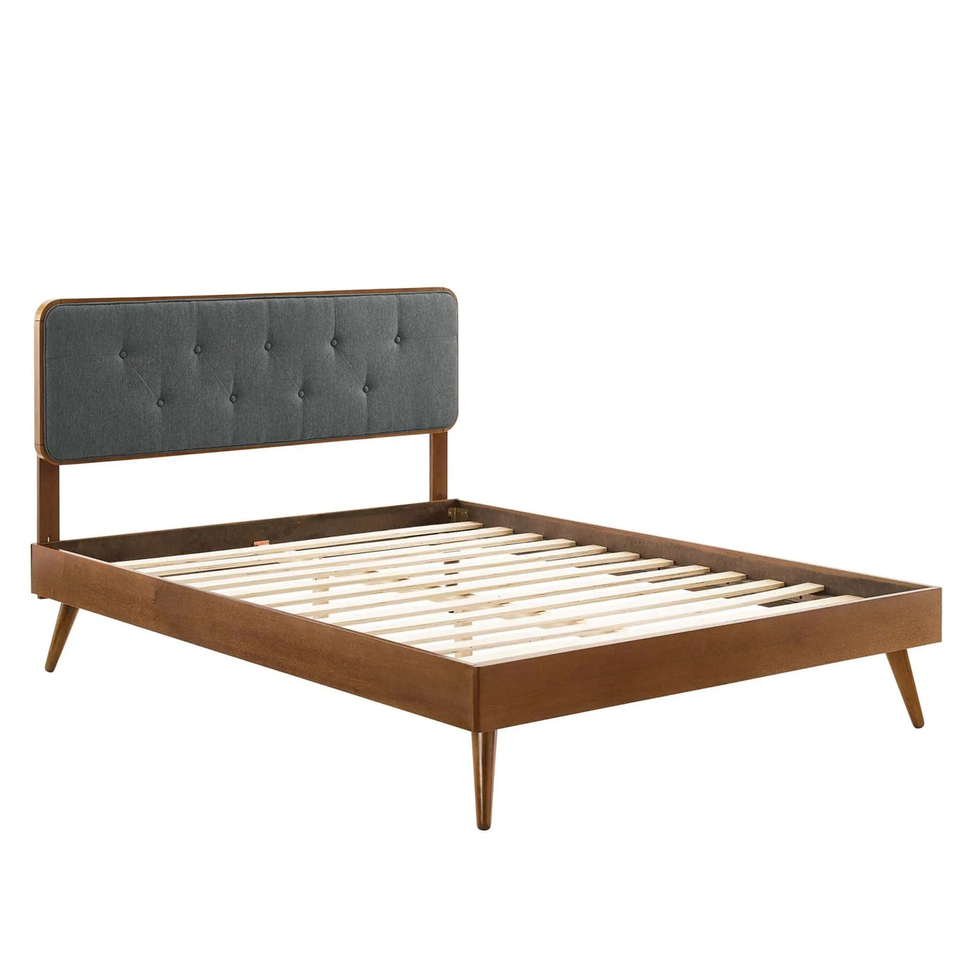 Bridgette Wood Twin Platform Bed With Splayed Legs by HouseOfZazla