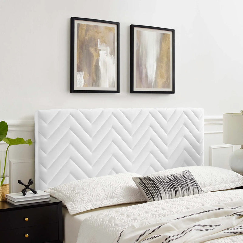 Mercy Chevron Tufted Performance Velvet Twin Headboard by Modway by HouseOfZazla