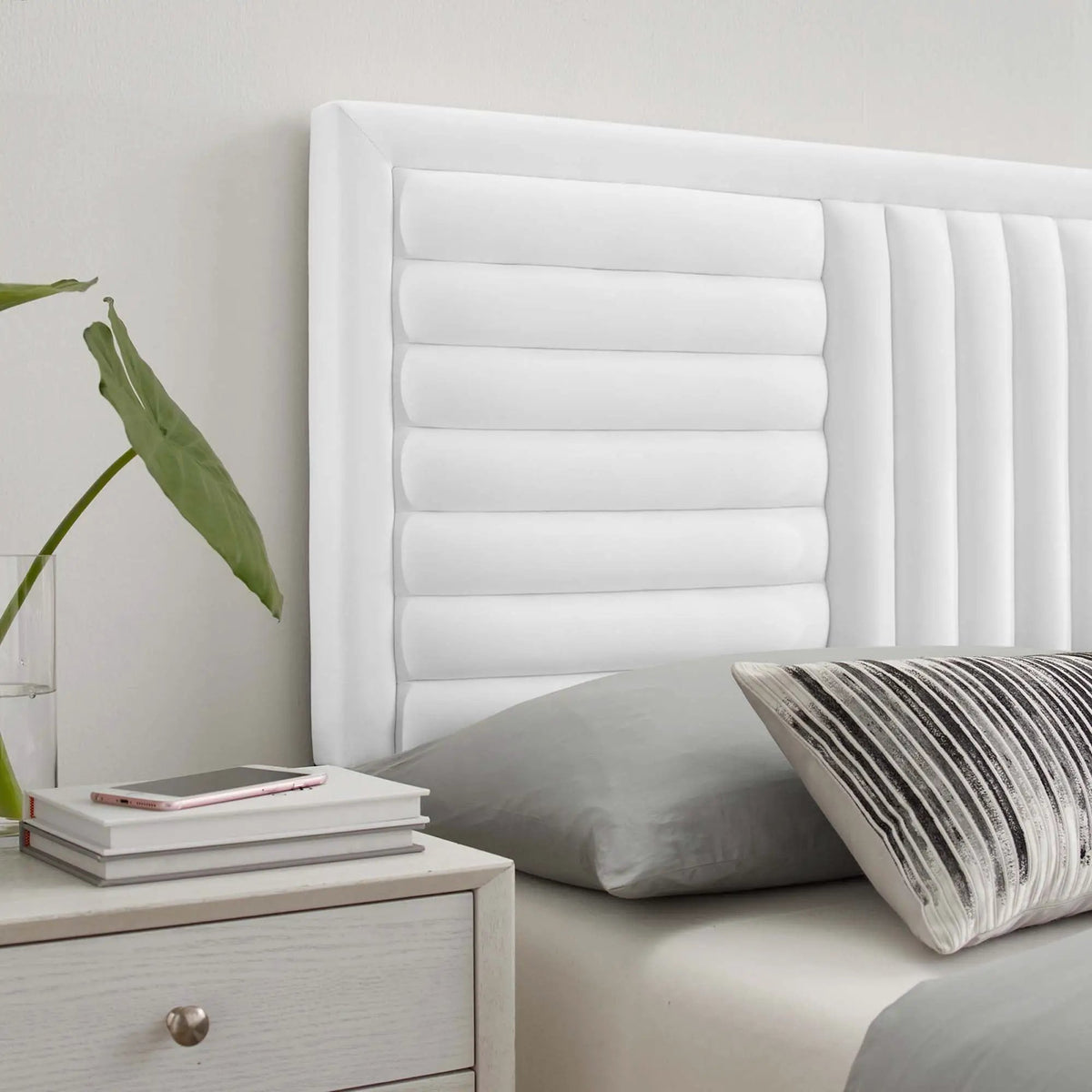 Believe Channel Tufted Performance Velvet Full/Queen Headboard by Modway by HouseOfZazla