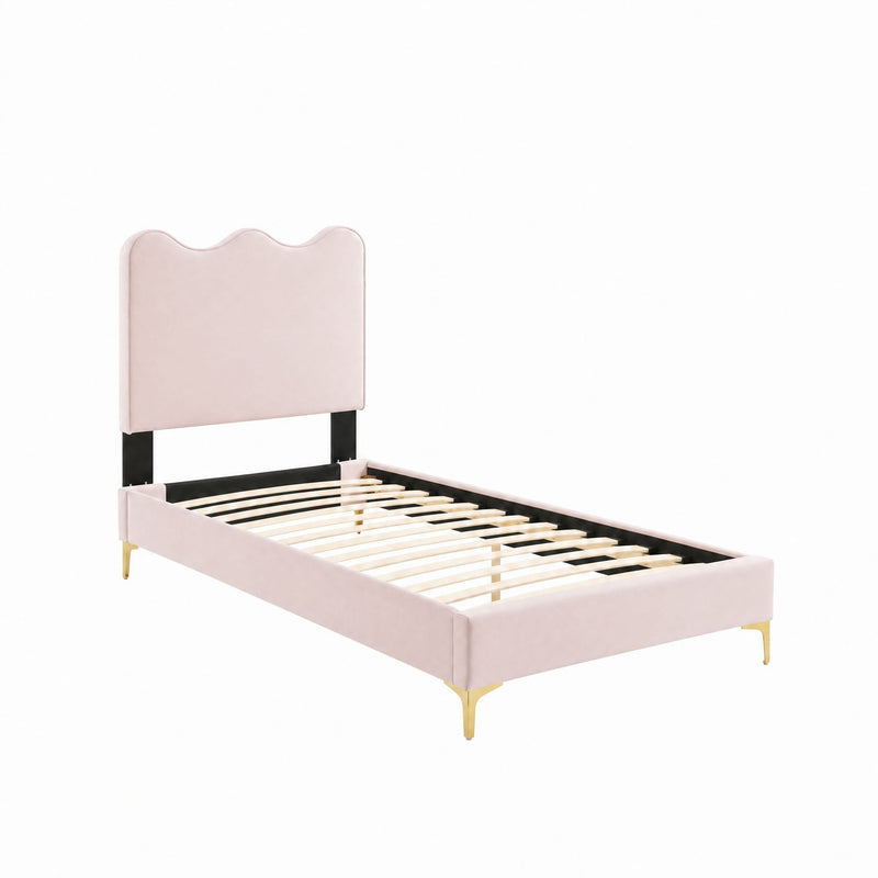Current Performance Velvet Twin Platform Bed by Modway - MOD-6727, photo 5 of 12