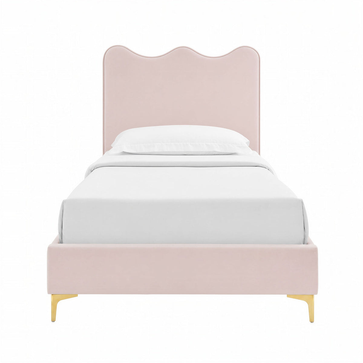 Current Performance Velvet Twin Platform Bed by Modway - MOD-6727, photo 7 of 12