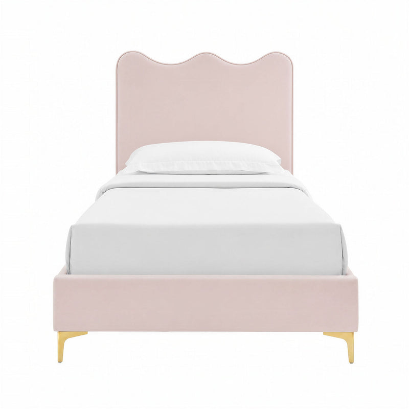 Current Performance Velvet Twin Platform Bed by Modway - MOD-6727, photo 7 of 12