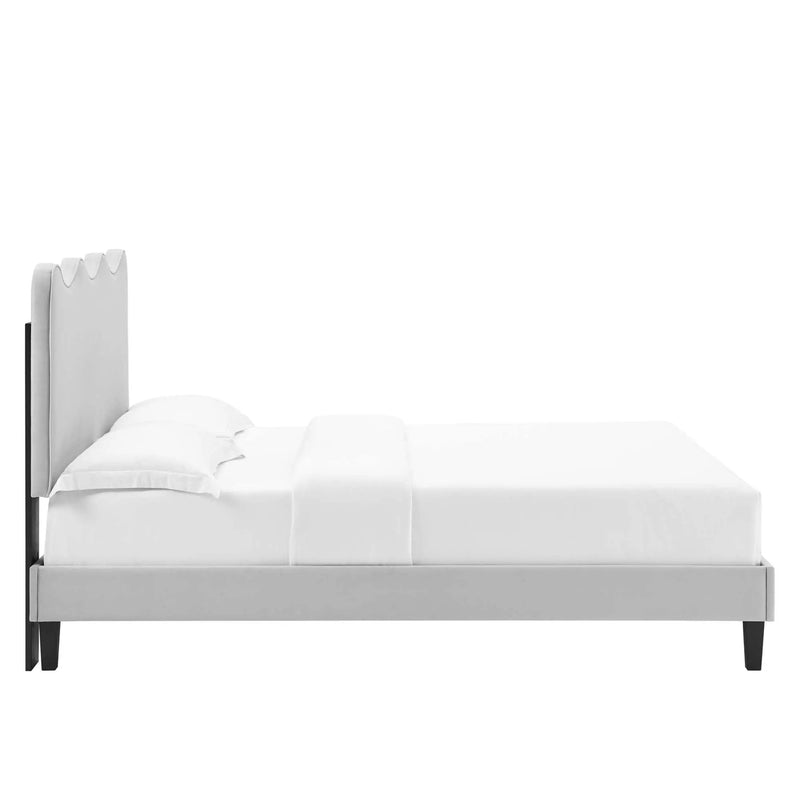 Current Performance Velvet Twin Platform Bed by Modway by HouseOfZazla