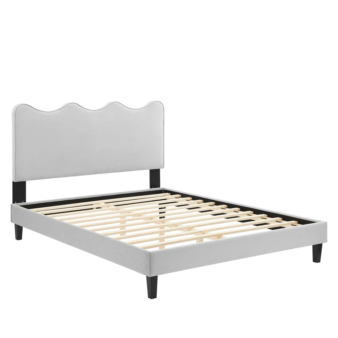 Current Performance Velvet Twin Platform Bed by Modway by HouseOfZazla