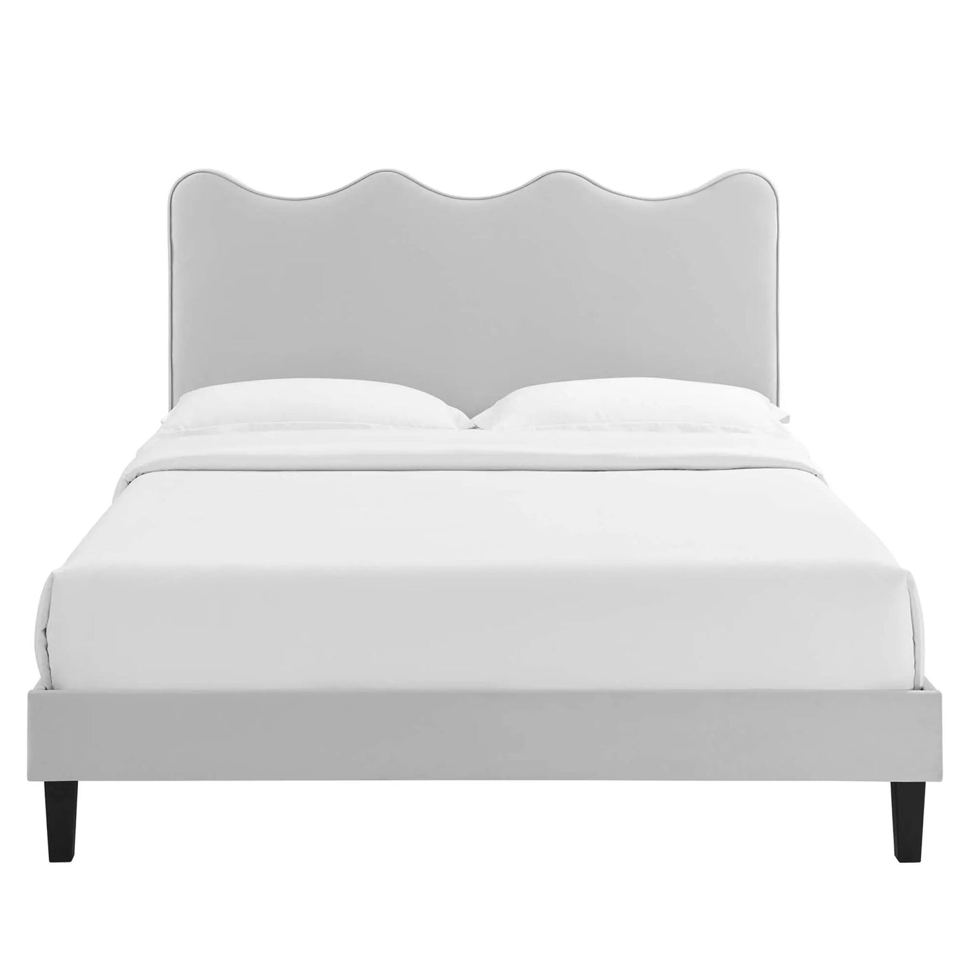 Current Performance Velvet Twin Platform Bed by Modway by HouseOfZazla