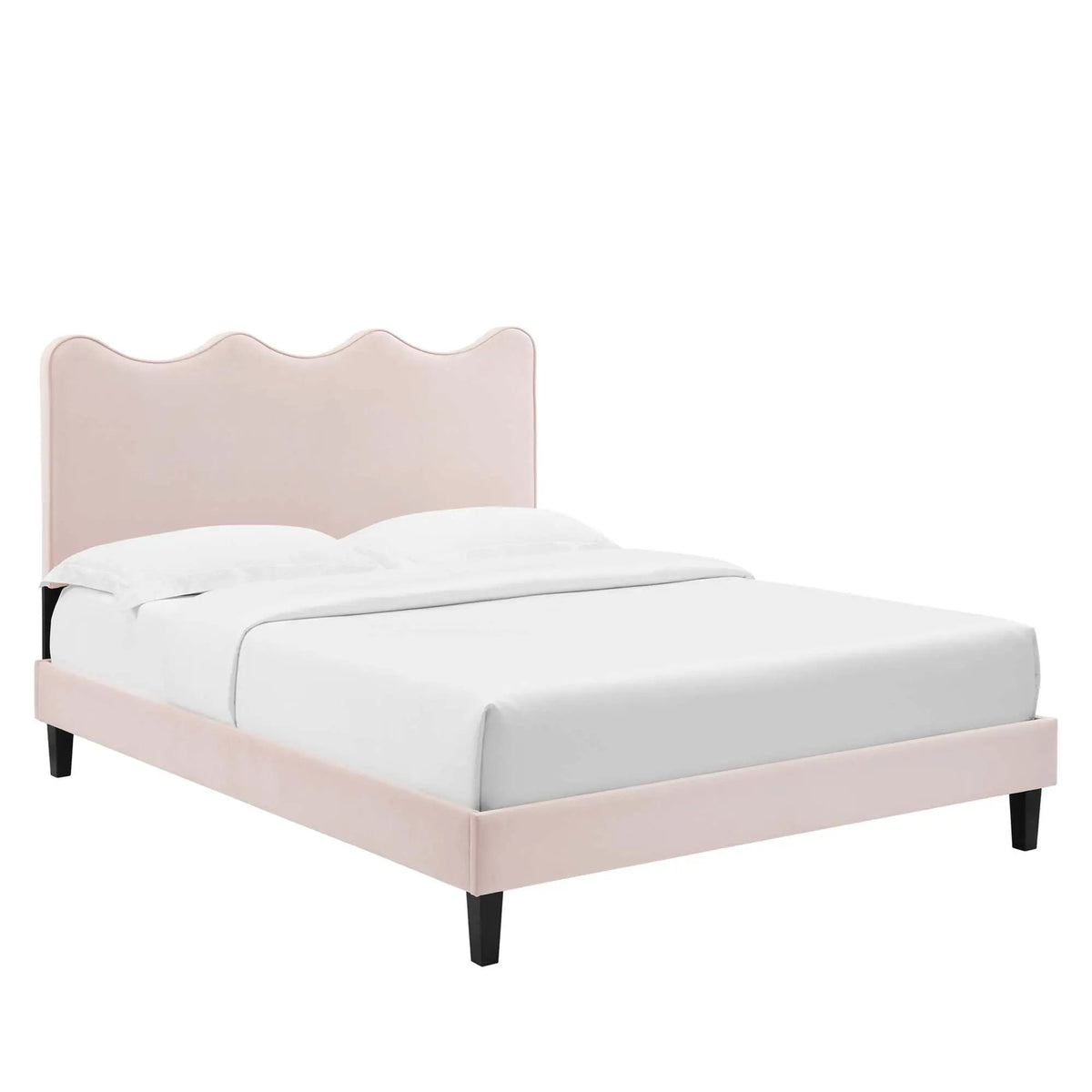 Current Performance Velvet Twin Platform Bed by Modway by HouseOfZazla