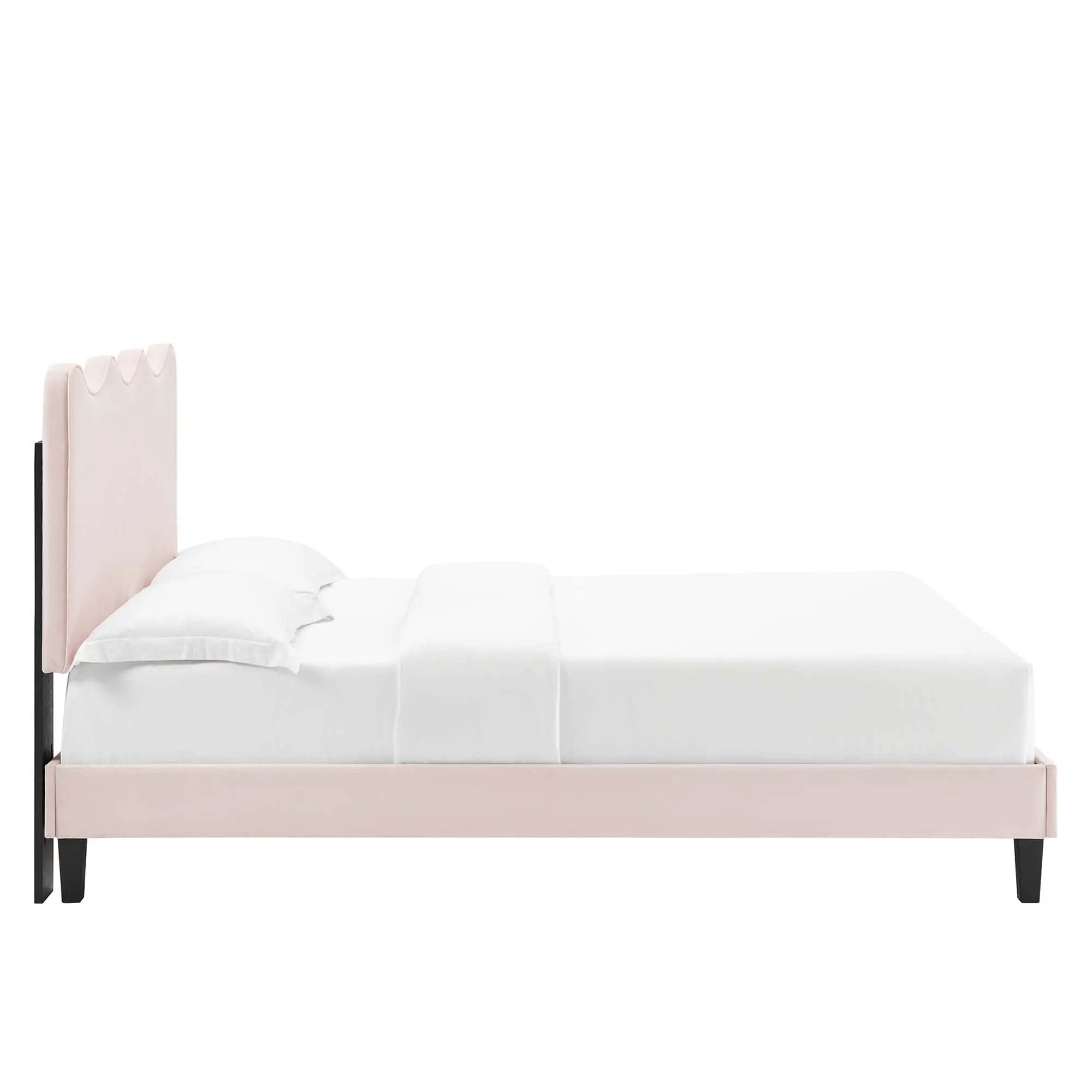 Current Performance Velvet Twin Platform Bed by Modway by HouseOfZazla