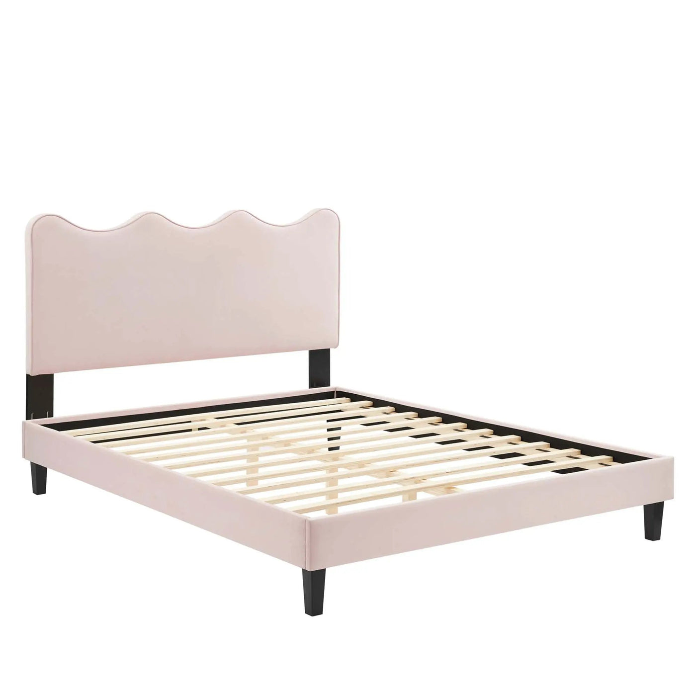 Current Performance Velvet Twin Platform Bed by Modway by HouseOfZazla