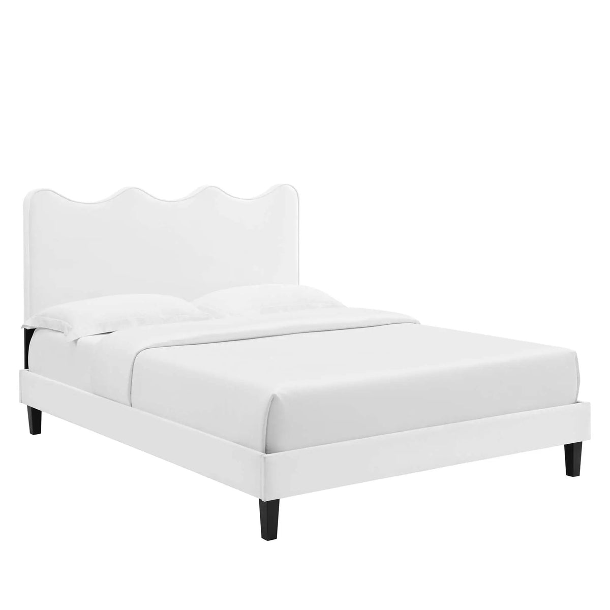 Current Performance Velvet Twin Platform Bed by Modway by HouseOfZazla