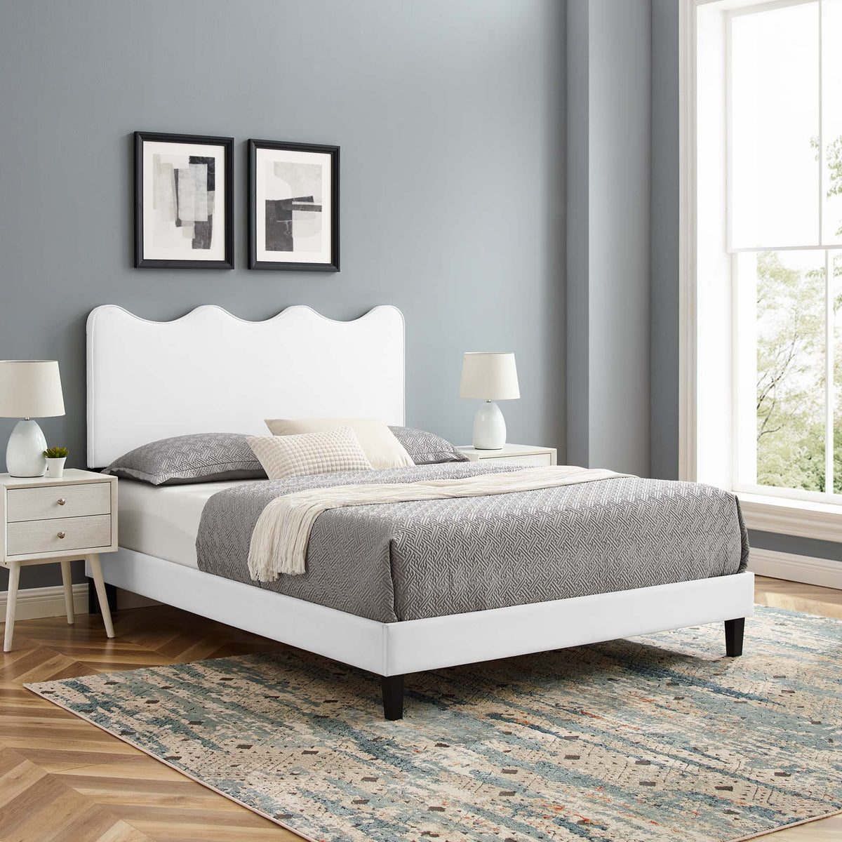 Current Performance Velvet Full Platform Bed by Modway - MOD-6732, photo 32 of 36
