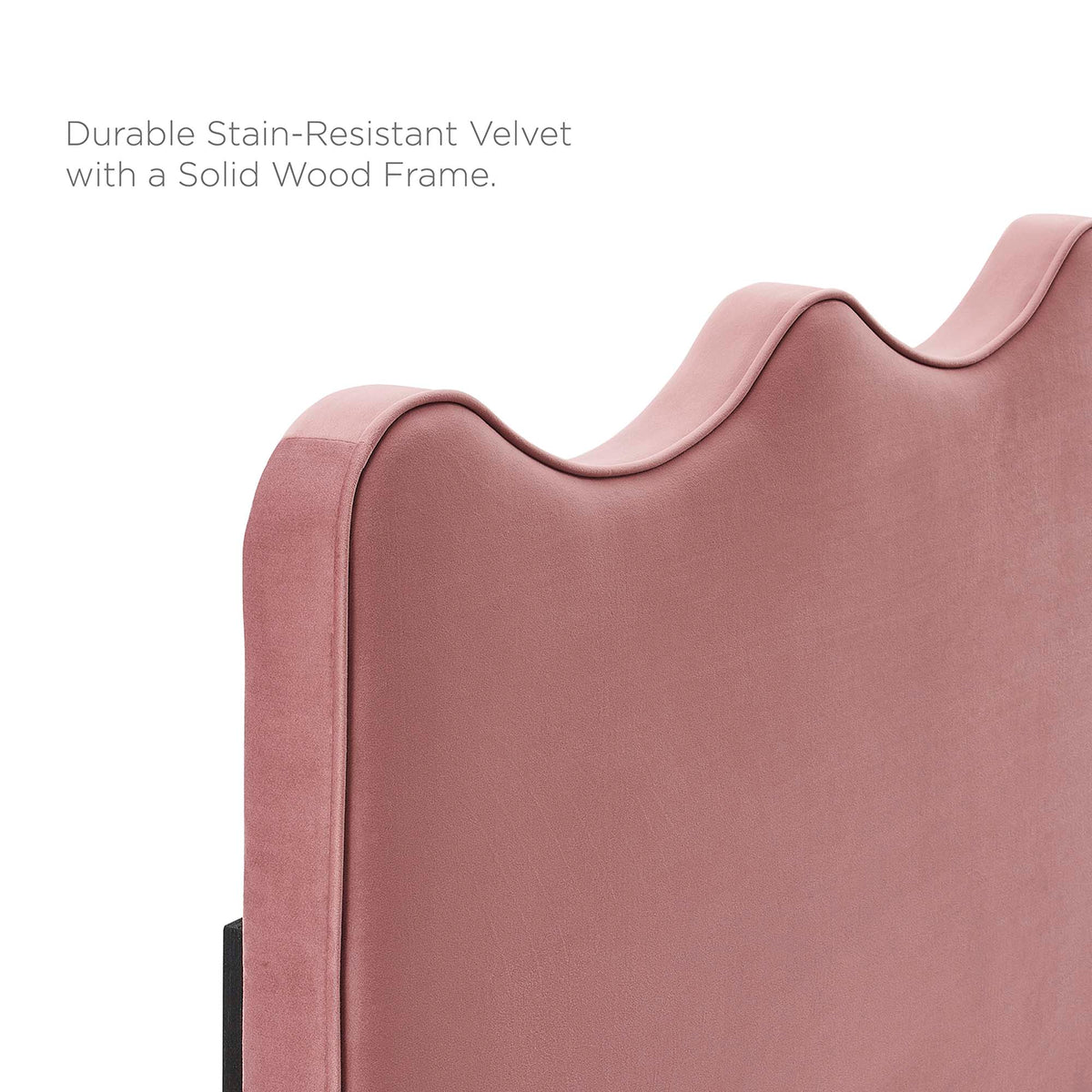 Current Performance Velvet Queen Platform Bed by Modway - Dusty Rose / Light Gray / Pink / White, photo 2 of 40