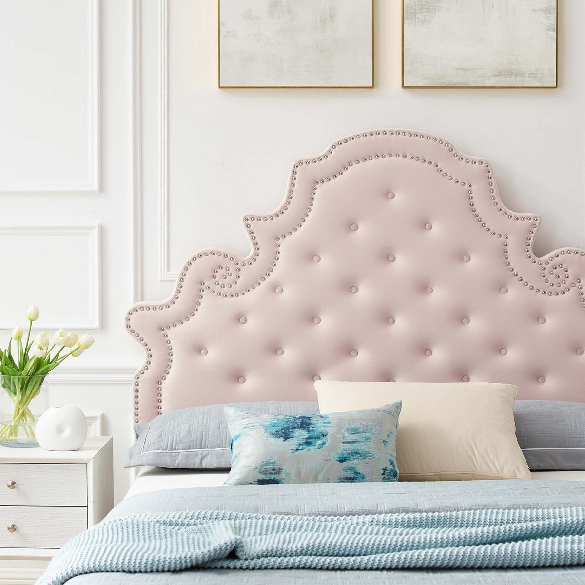 Gwyneth Tufted Performance Velvet Queen Platform Bed by Modway - MOD-6751, photo 17 of 34