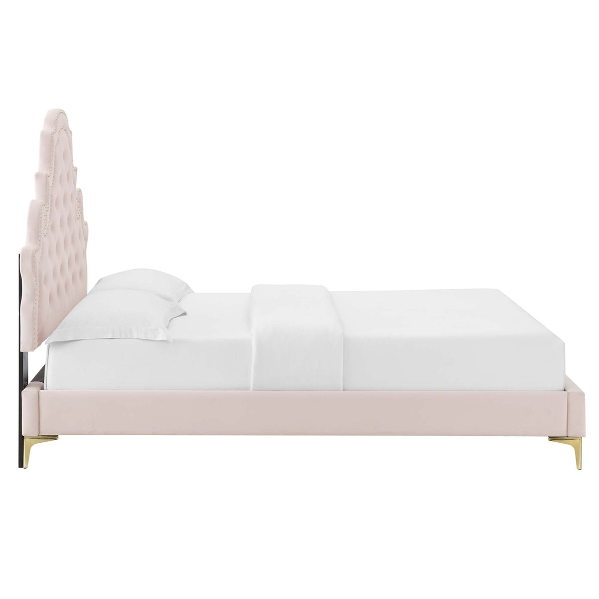 Gwyneth Tufted Performance Velvet Queen Platform Bed by Modway - MOD-6751, photo 8 of 34