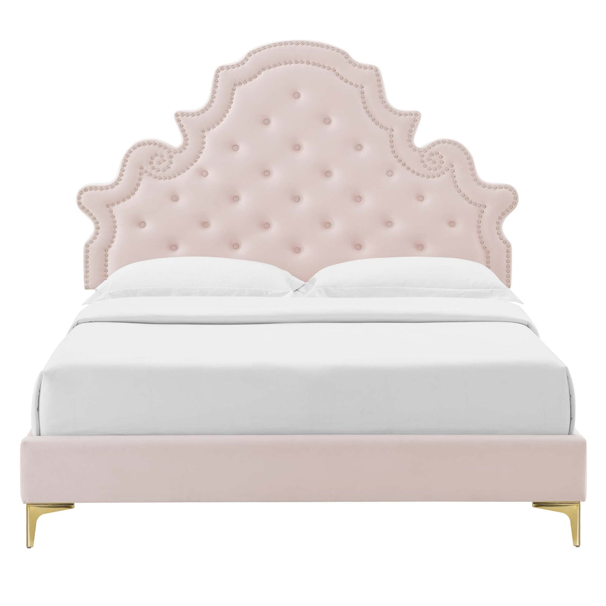 Gwyneth Tufted Performance Velvet Queen Platform Bed by Modway - MOD-6751, photo 10 of 34
