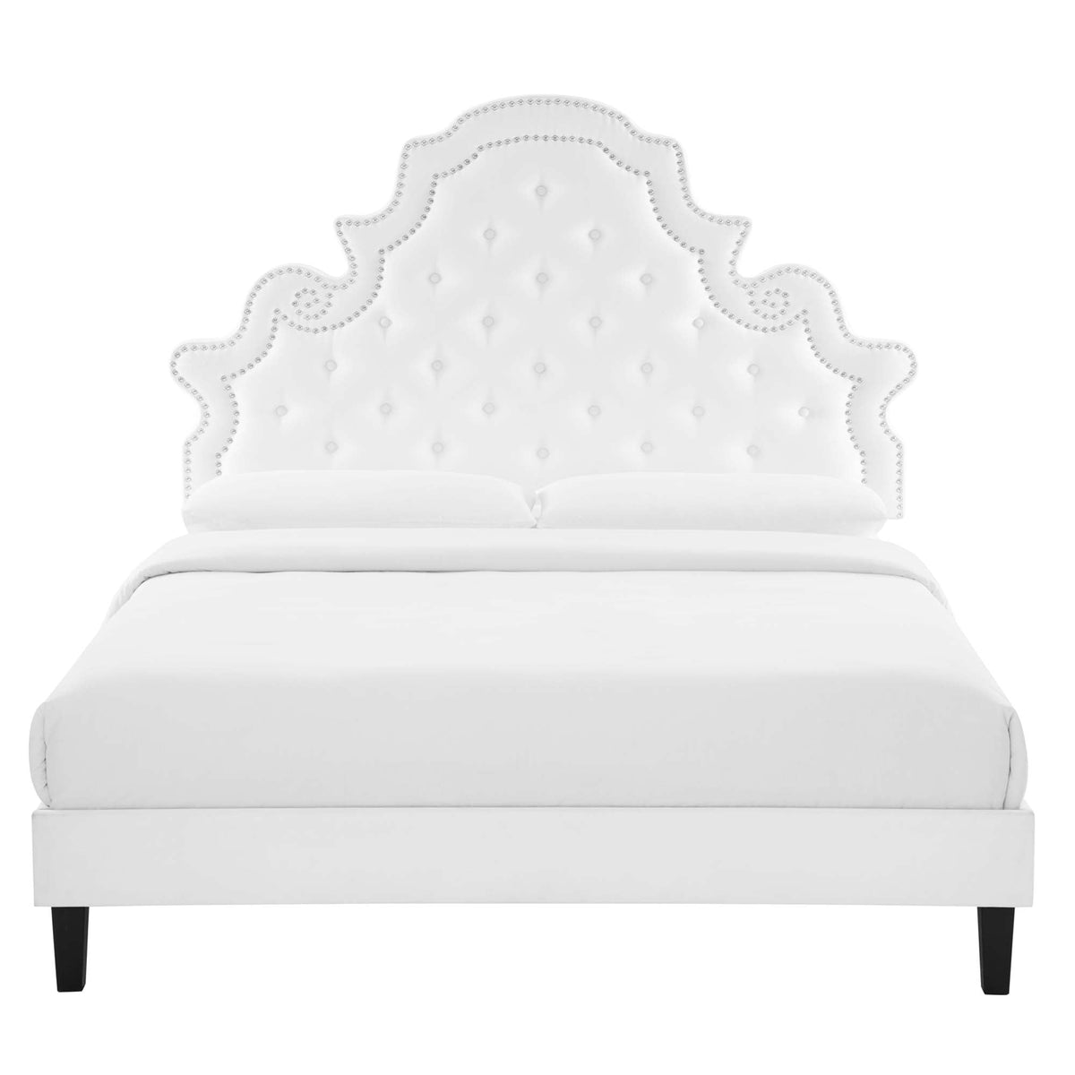 Gwyneth Tufted Performance Velvet Queen Platform Bed by Modway - MOD-6753, photo 19 of 22