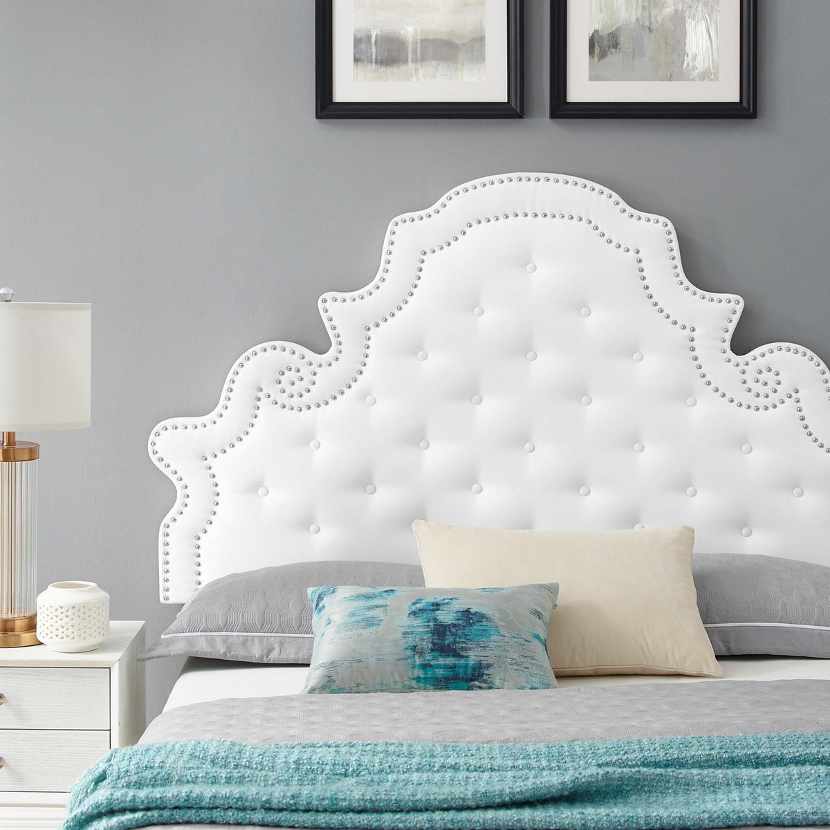 Gwyneth Tufted Performance Velvet Twin Platform Bed by Modway, photo 17 of 17