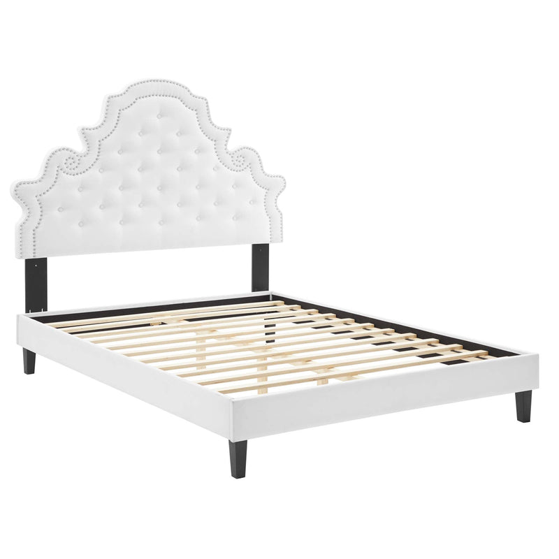Gwyneth Tufted Performance Velvet Twin Platform Bed by Modway, photo 5 of 17