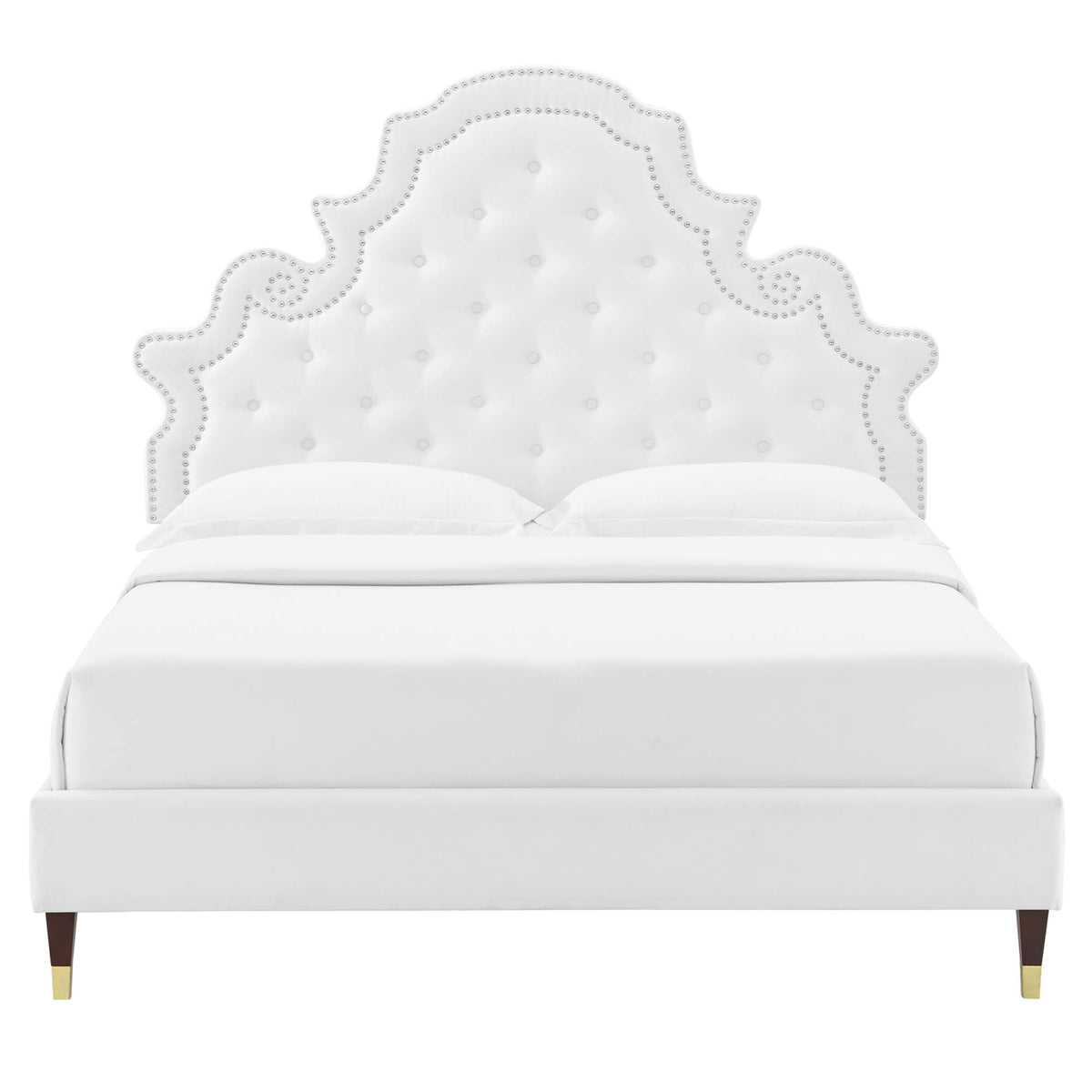 Gwyneth Tufted Performance Velvet Full Platform Bed by Modway - MOD-6758, photo 8 of 11