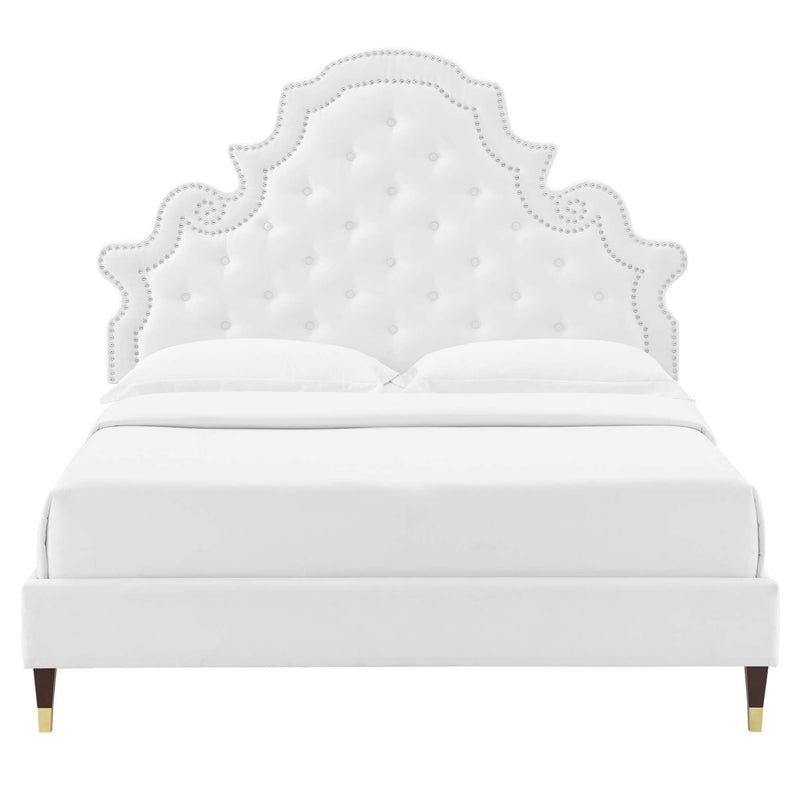 Gwyneth Tufted Performance Velvet Full Platform Bed by Modway - MOD-6758, photo 8 of 11