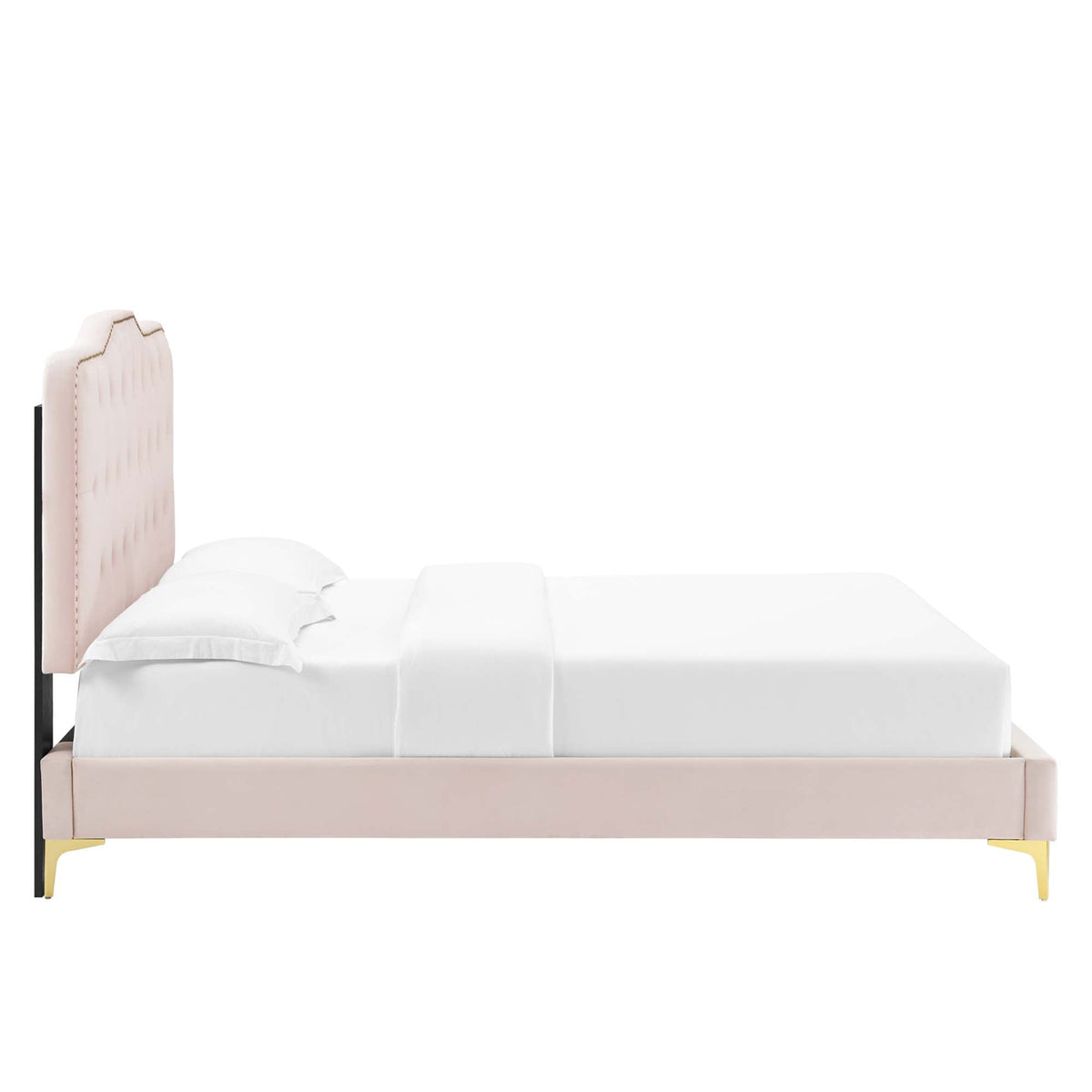 Amber Performance Velvet Queen Platform Bed by Modway - MOD-6775, photo 5 of 16