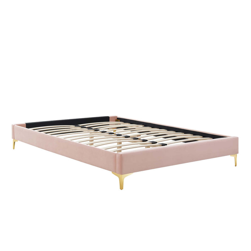 Amber Performance Velvet Queen Platform Bed by Modway - MOD-6775, photo 7 of 16