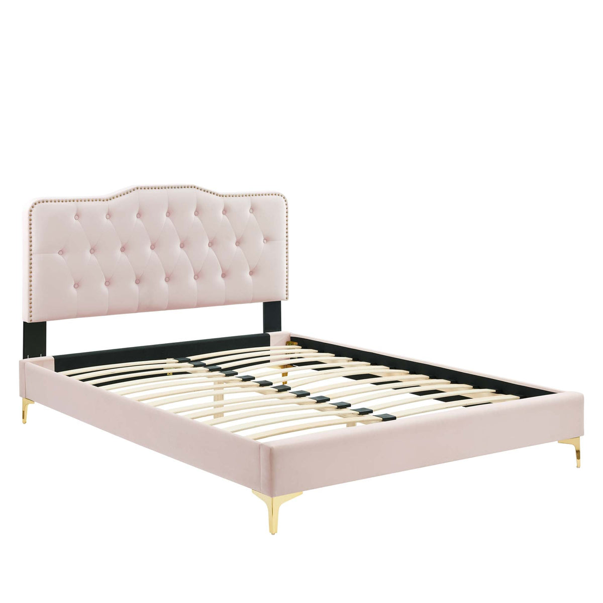 Amber Tufted Performance Velvet Platform Bed by Modway, photo 4 of 31