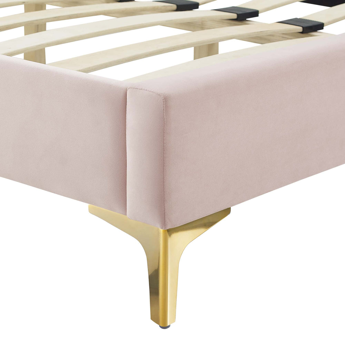 Amber Tufted Performance Velvet Platform Bed by Modway, photo 8 of 31