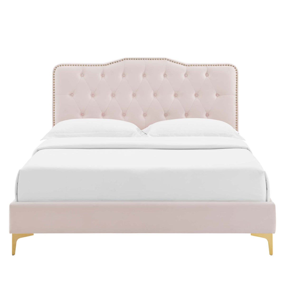 Amber Tufted Performance Velvet Platform Bed by Modway, photo 11 of 31