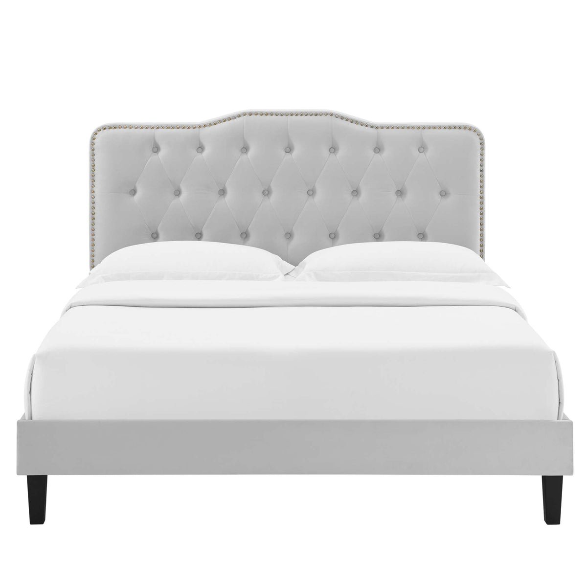 Amber Tufted Performance Velvet Platform Bed by Modway, photo 27 of 31