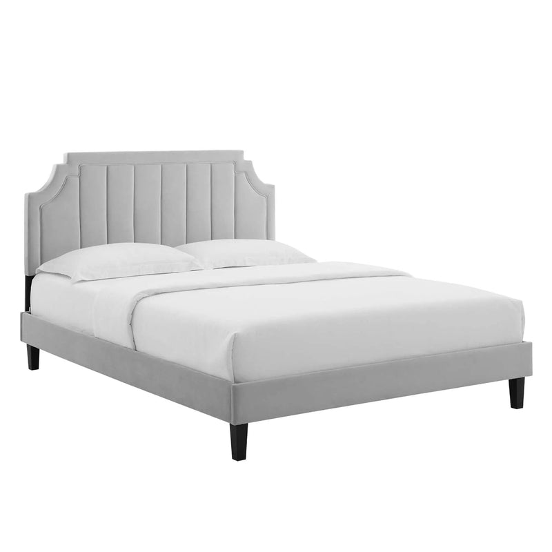 Sienna Performance Velvet Full Platform Bed by Modway by HouseOfZazla