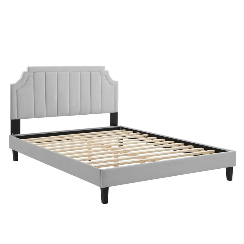Sienna Performance Velvet Full Platform Bed by Modway by HouseOfZazla