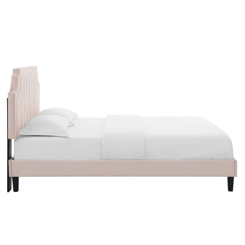 Sienna Performance Velvet Full Platform Bed by Modway by HouseOfZazla