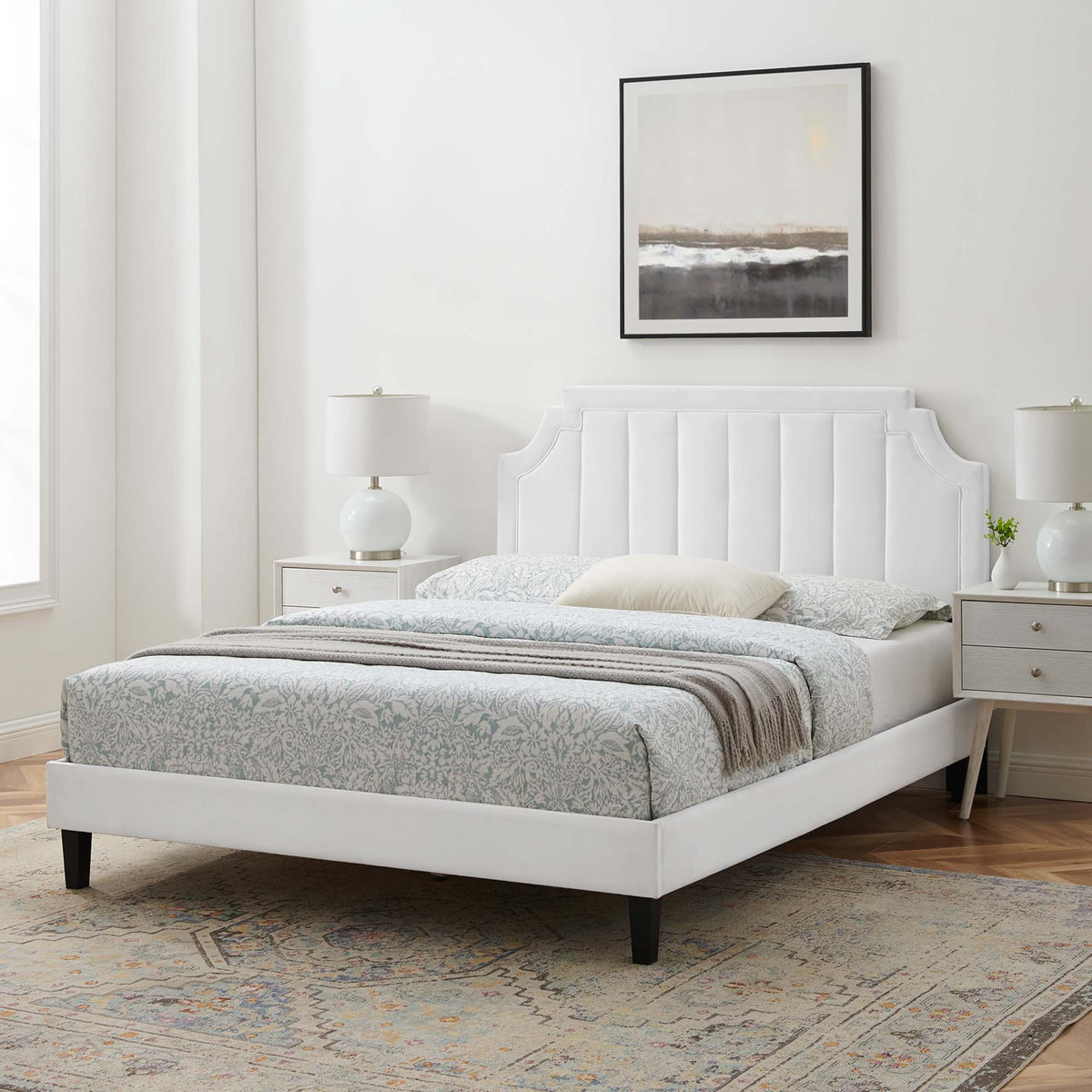 Sienna Performance Velvet Full Platform Bed by Modway - MOD-6914, photo 32 of 36
