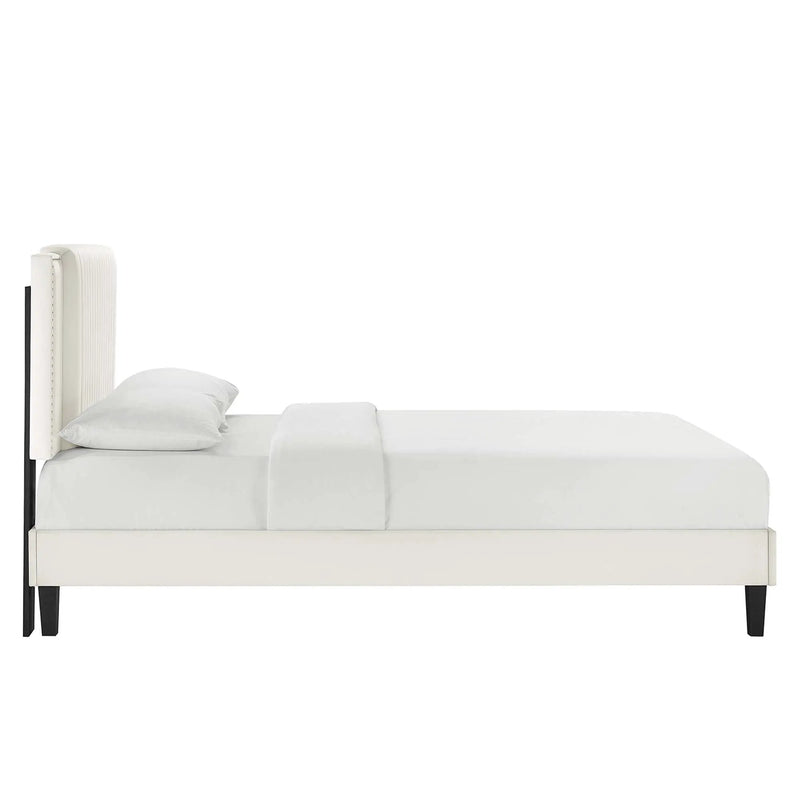 Zahra Channel Tufted Performance Velvet Twin Platform Bed by Modway by HouseOfZazla