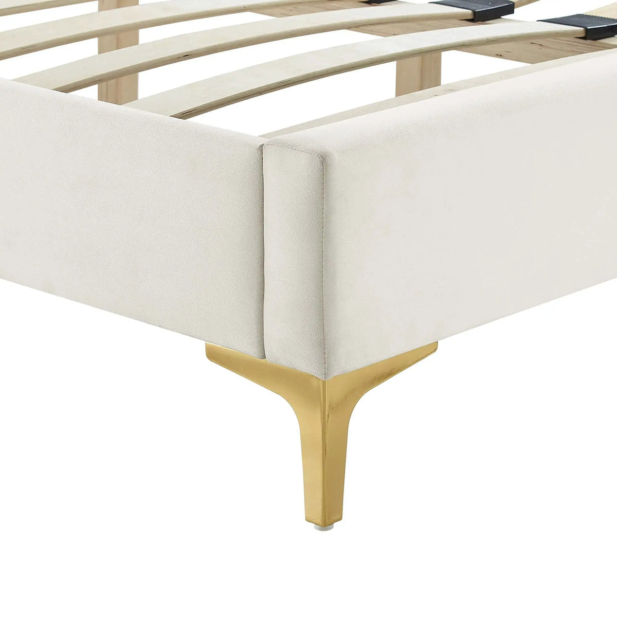 Sofia Channel Tufted Performance Velvet Full Platform Bed by HouseOfZazla