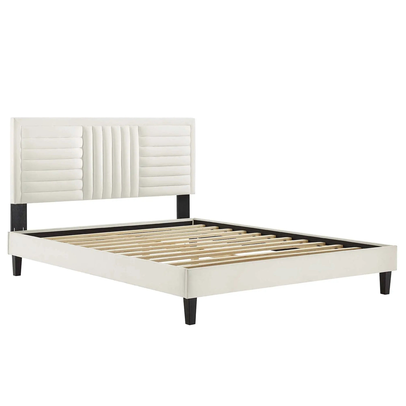 Sofia Channel Tufted Performance Velvet Full Platform Bed by Modway by HouseOfZazla