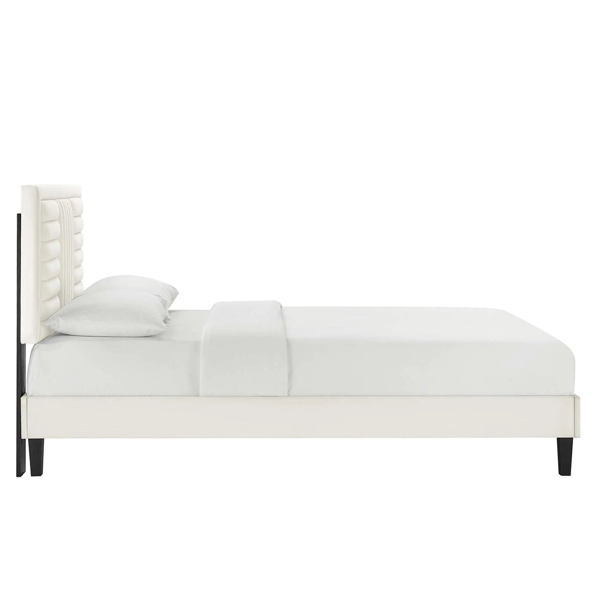 Sofia Channel Tufted Performance Velvet Full Platform Bed by Modway by HouseOfZazla