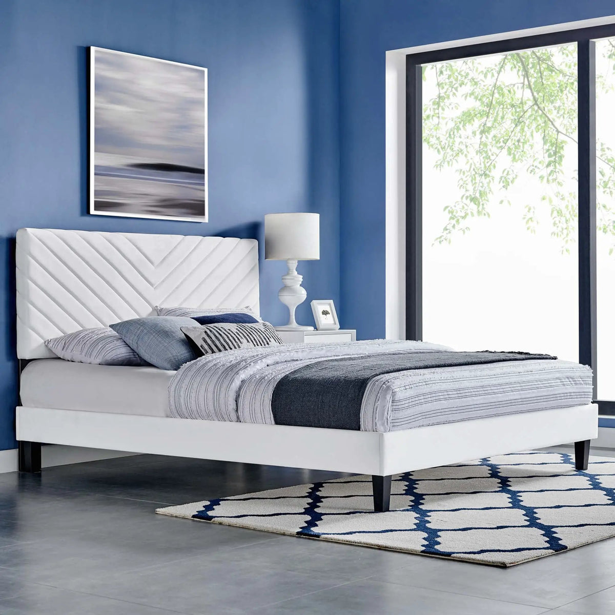 Roxanne Performance Velvet Full Platform Bed by Modway by HouseOfZazla