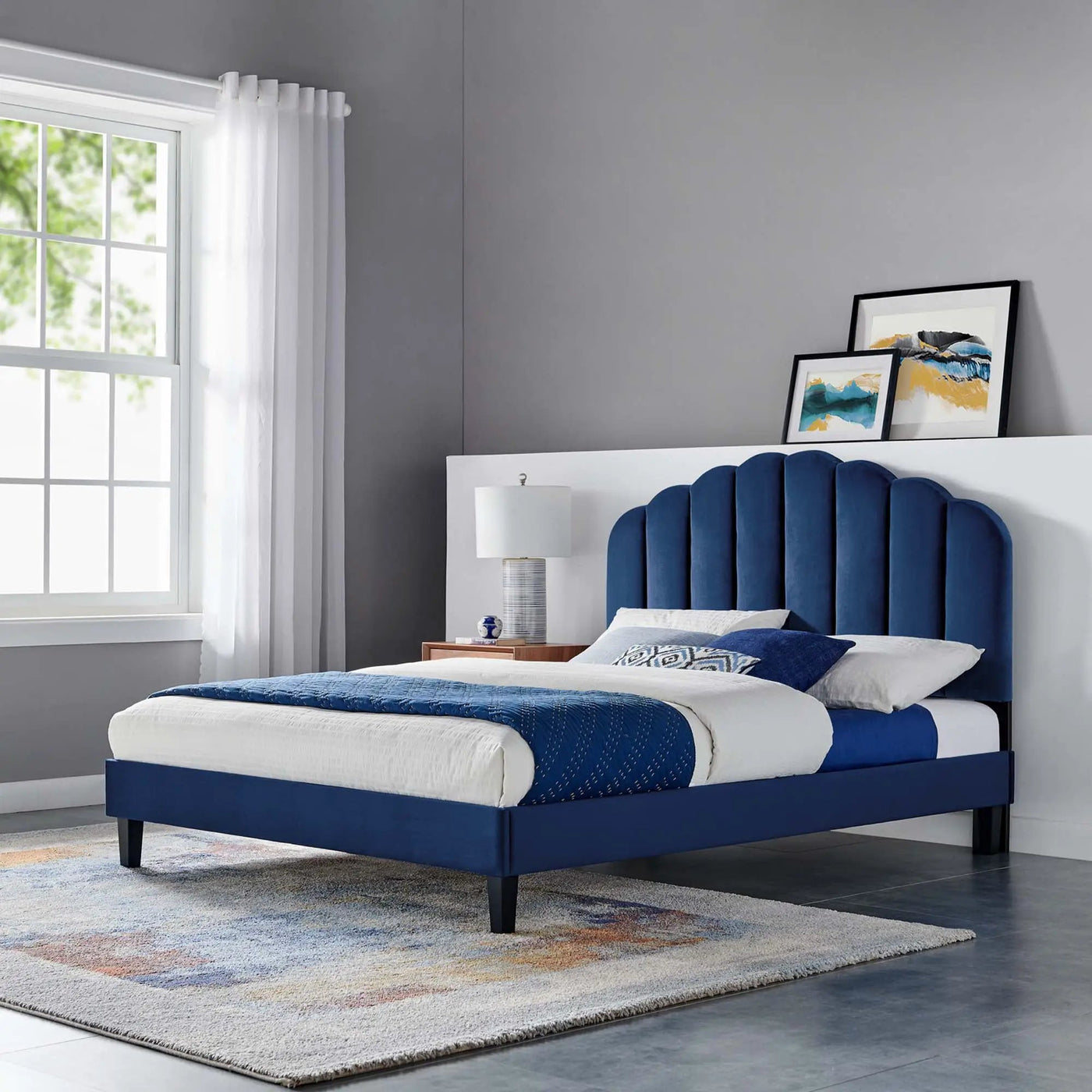Daisy Performance Velvet Full Platform Bed by Modway by HouseOfZazla
