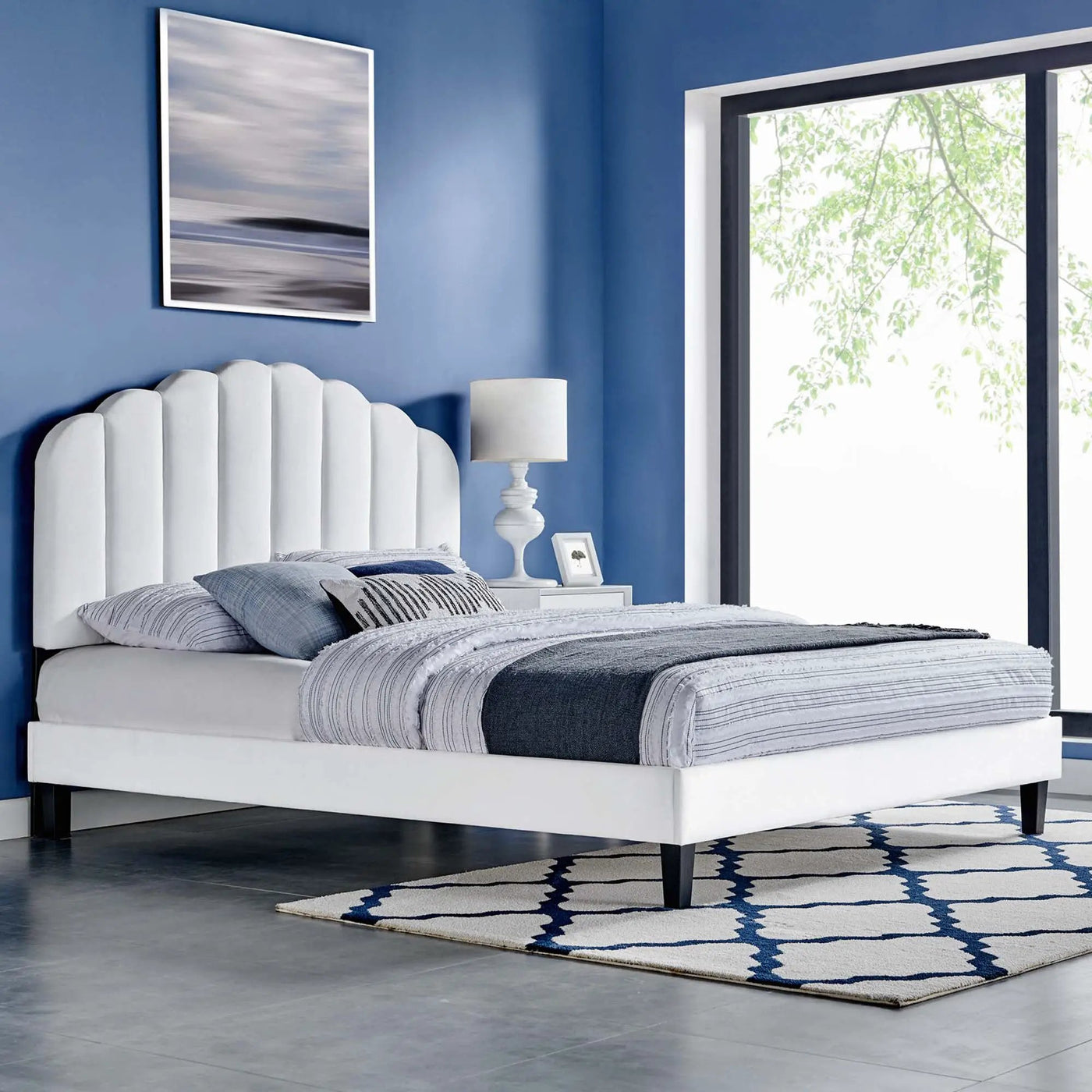 Daisy Performance Velvet Full Platform Bed by Modway by HouseOfZazla