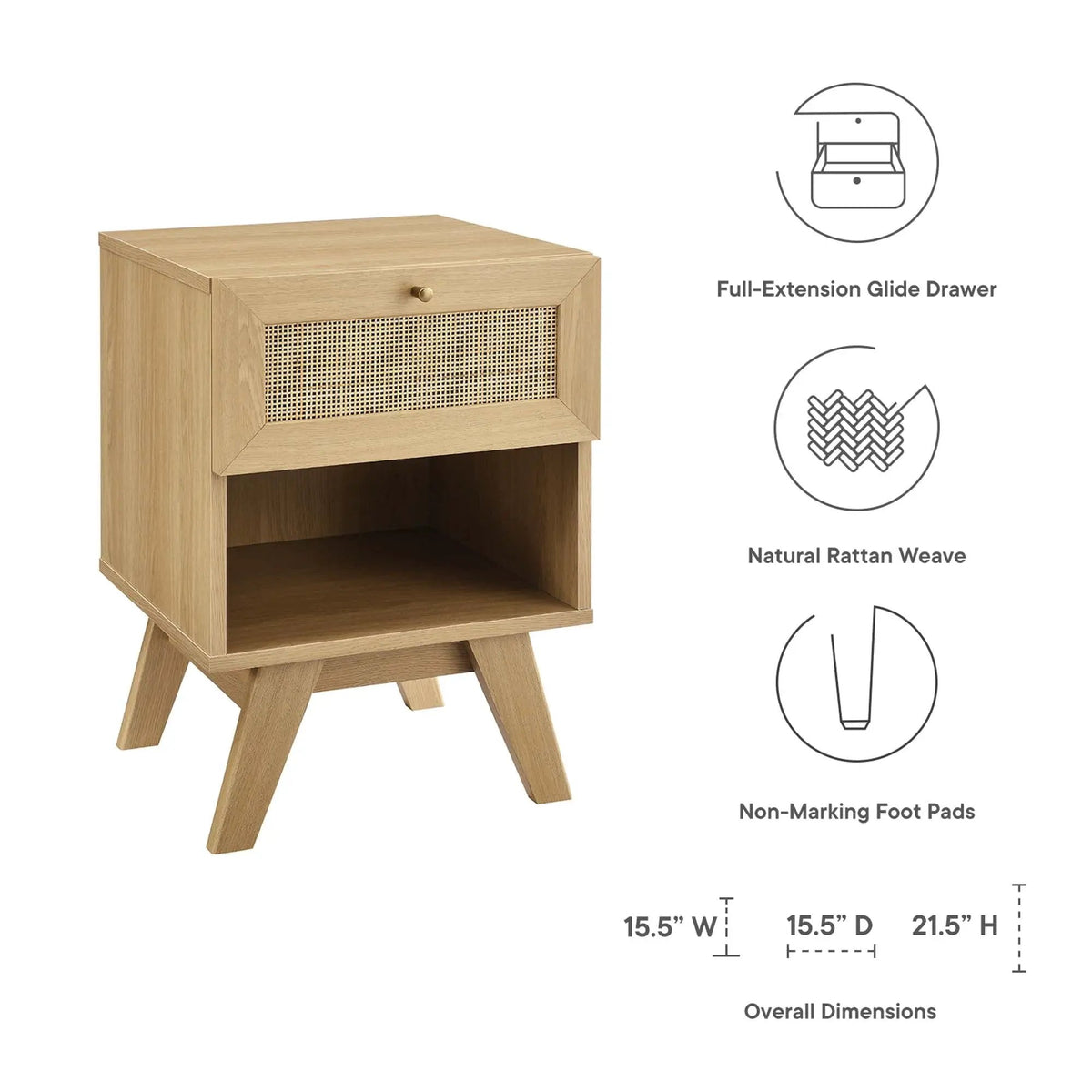 Soma 1-Drawer Nightstand by Modway by HouseOfZazla