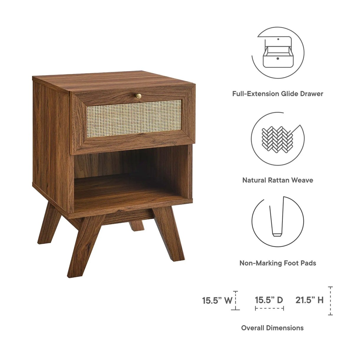 Soma 1-Drawer Nightstand by Modway by HouseOfZazla