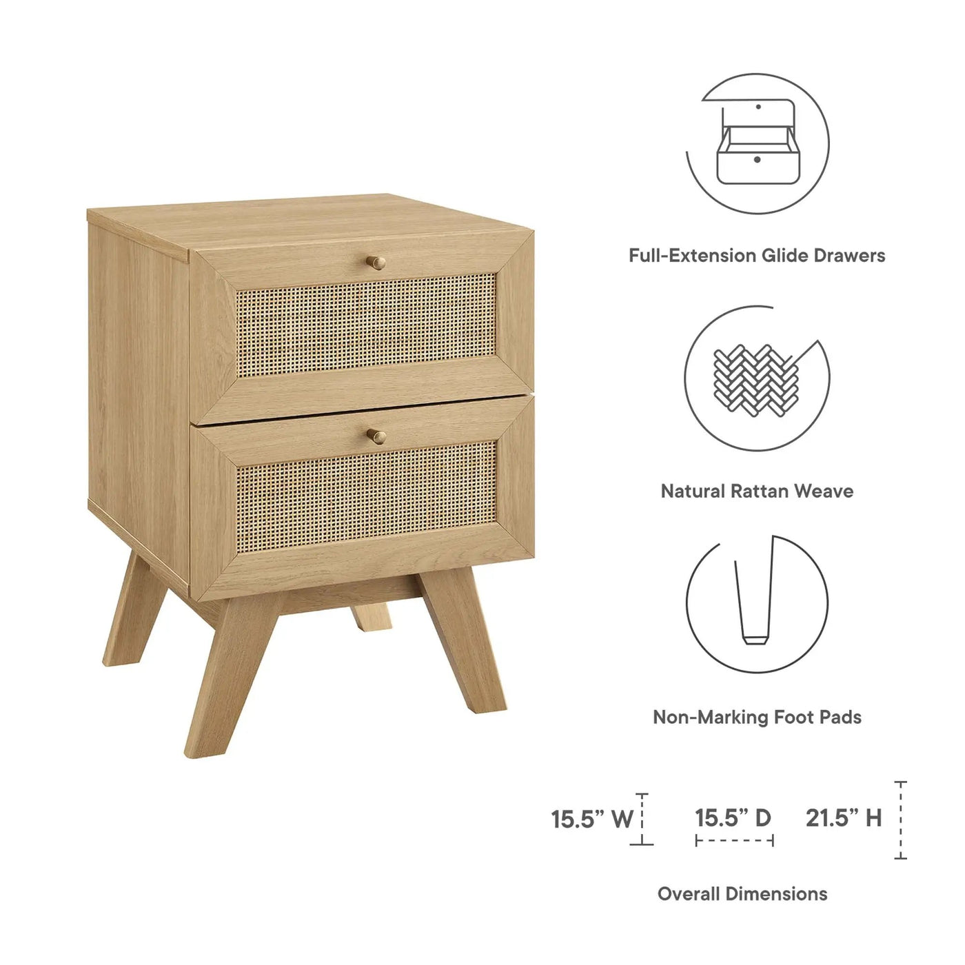 Soma 2-Drawer Nightstand by Modway by HouseOfZazla