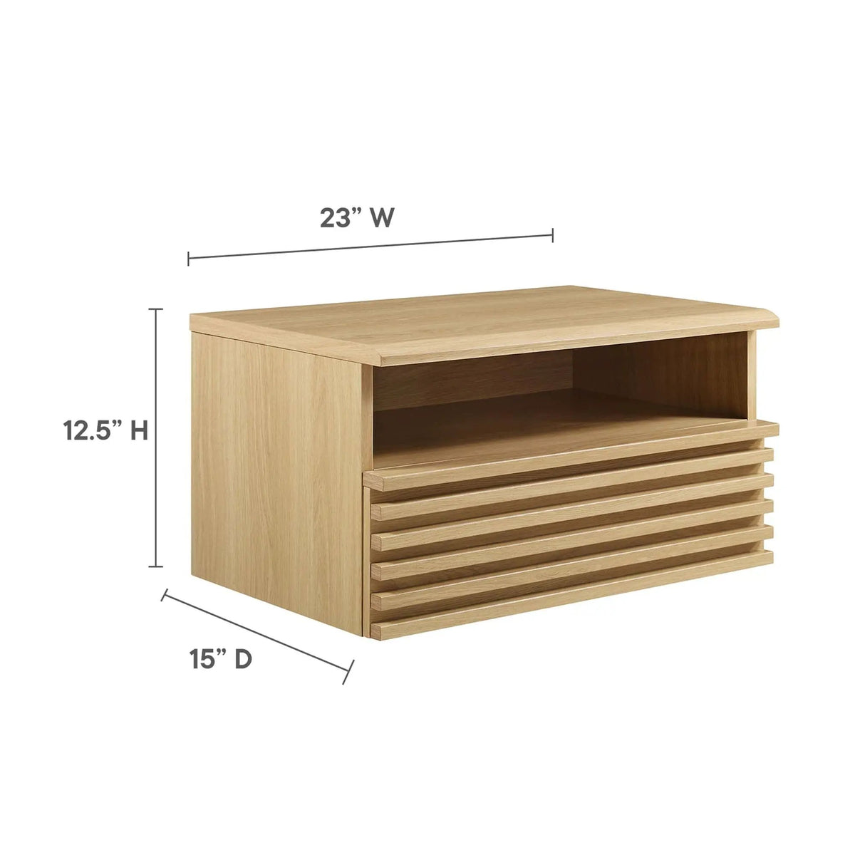 Render Wall-Mount Nightstand by Modway by HouseOfZazla