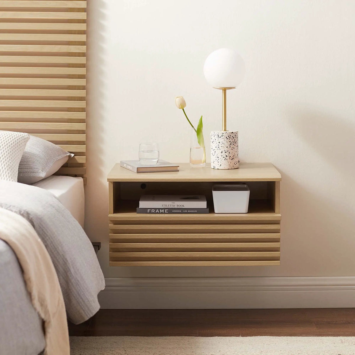 Render Wall-Mount Nightstand by Modway by HouseOfZazla
