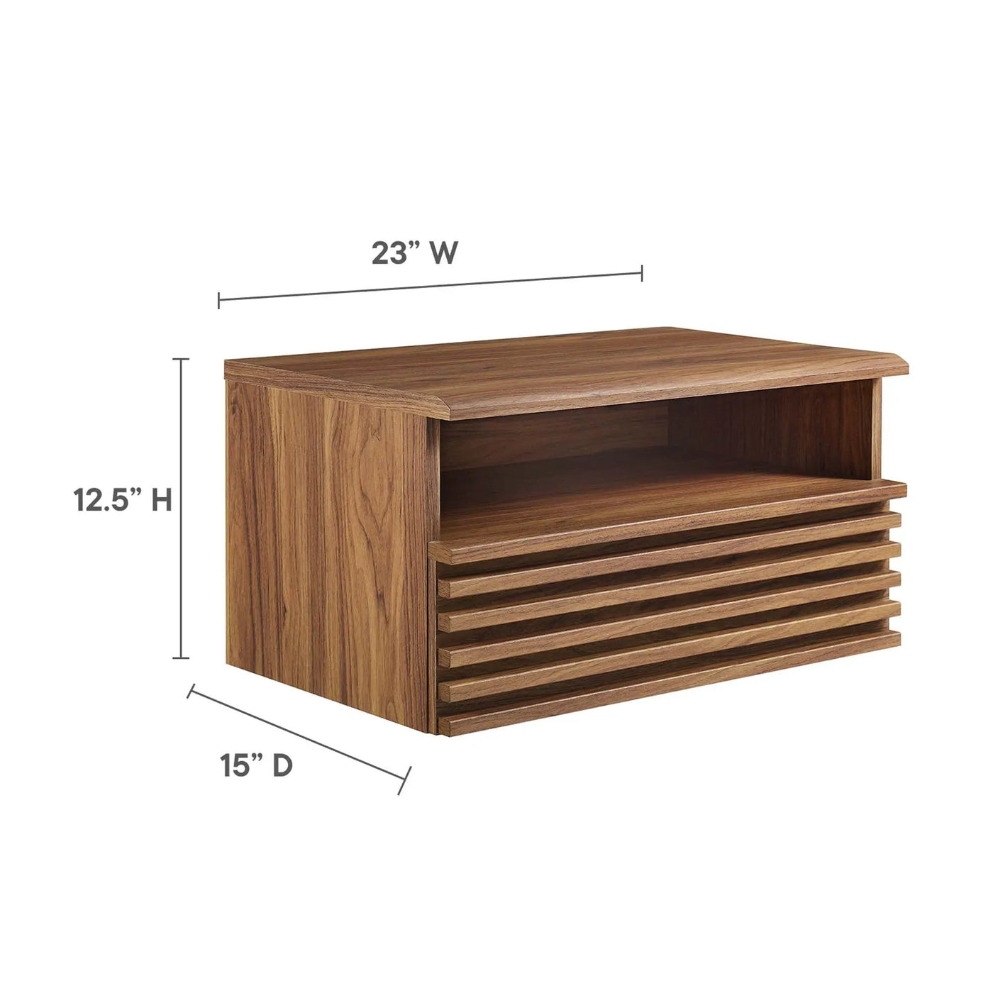 Render Wall-Mount Nightstand by Modway by HouseOfZazla